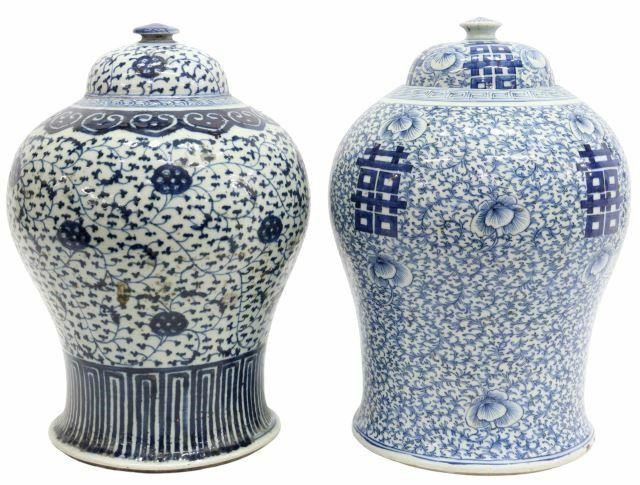 (2) CHINESE BLUE & WHITE