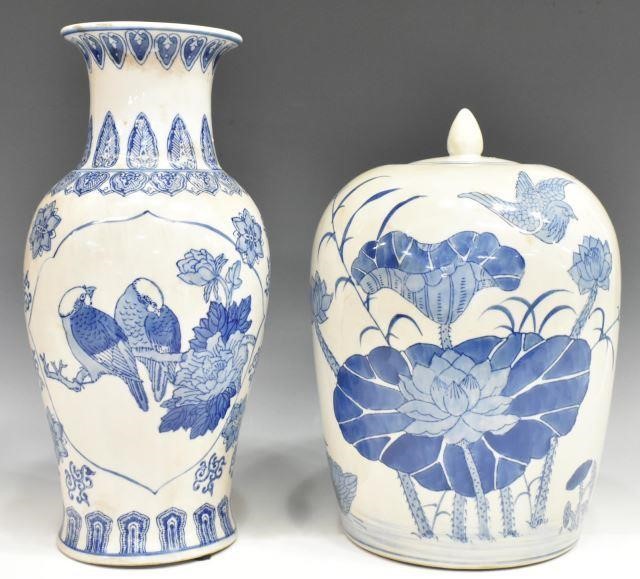 2) CHINESE BLUE & WHITE PORCELAIN