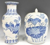 2) CHINESE BLUE & WHITE PORCEL