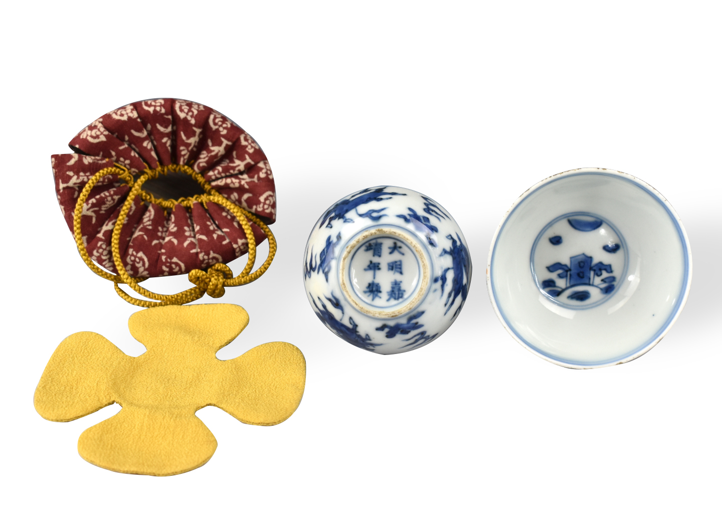 2 CHINESE BLUE & WHITE "SEA
