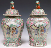 (2) CHINESE CANTON FAMILLE ROS
