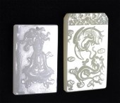 (2) Chinese Carved Jade Pendan