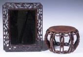 (2) CHINESE CARVED ROSEWOOD AC