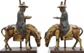 (2) CHINESE CAST IRON SCHOLAR