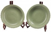 (2) CHINESE CELADON PORCELAIN