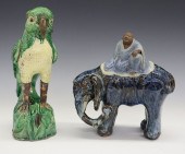 2 CHINESE CERAMIC FIGURESTwo C