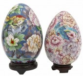 (2) CHINESE CLOISONNE ENAMEL E