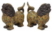 (2) CHINESE CLOISONNE ENAMEL F