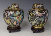 (2) CHINESE CLOISONNE ENAMEL J