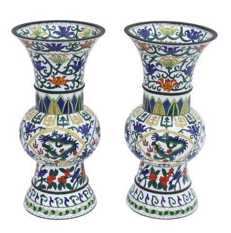 (2) CHINESE CLOISONNE ENAMEL