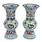 (2) CHINESE CLOISONNE ENAMEL P