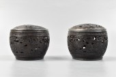 2 CHINESE COCONUT SHELL SCHOLA