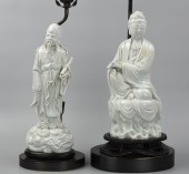2 CHINESE DEHUA FIGURES,GUANYI