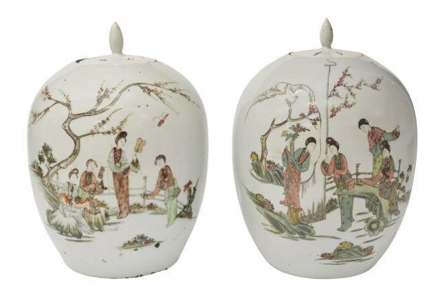 (2) CHINESE ENAMELED PORCELAIN
