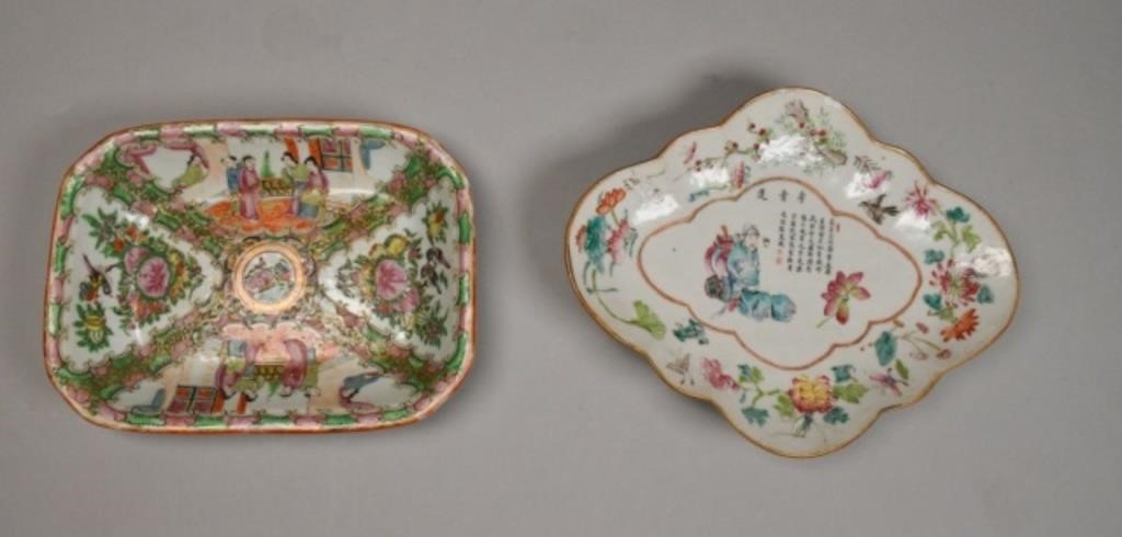 2 CHINESE ENAMELED PORCELAIN