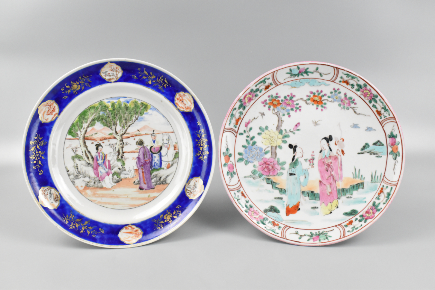2 CHINESE EXPORT FAMILLE ROSE