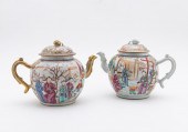 2 CHINESE EXPORT LARGE TEAPOTS