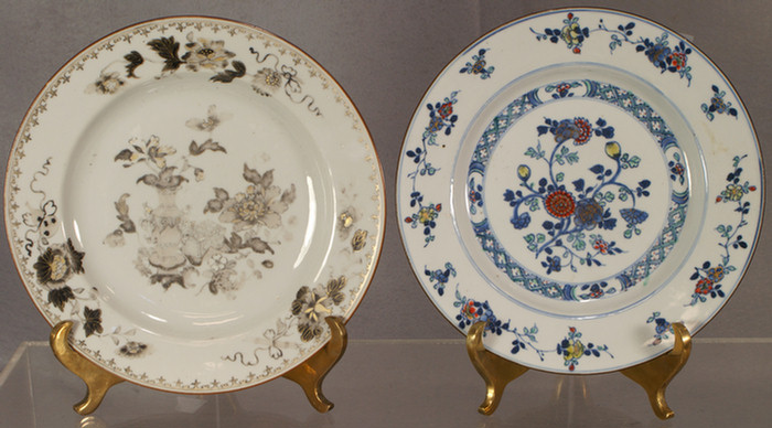2 Chinese Export plates,