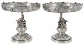 (2) CHINESE EXPORT SILVER DRAG