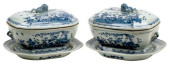 (2) CHINESE EXPORT STYLE BLUE
