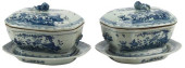 (2) CHINESE EXPORT STYLE BLUE