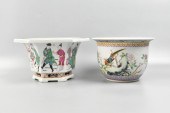 2 CHINESE FAMILLE ROSE PLANTER