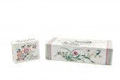 2 CHINESE FAMILLE ROSE PORCELA