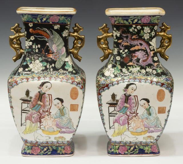 (2) CHINESE FAMILLE ROSE