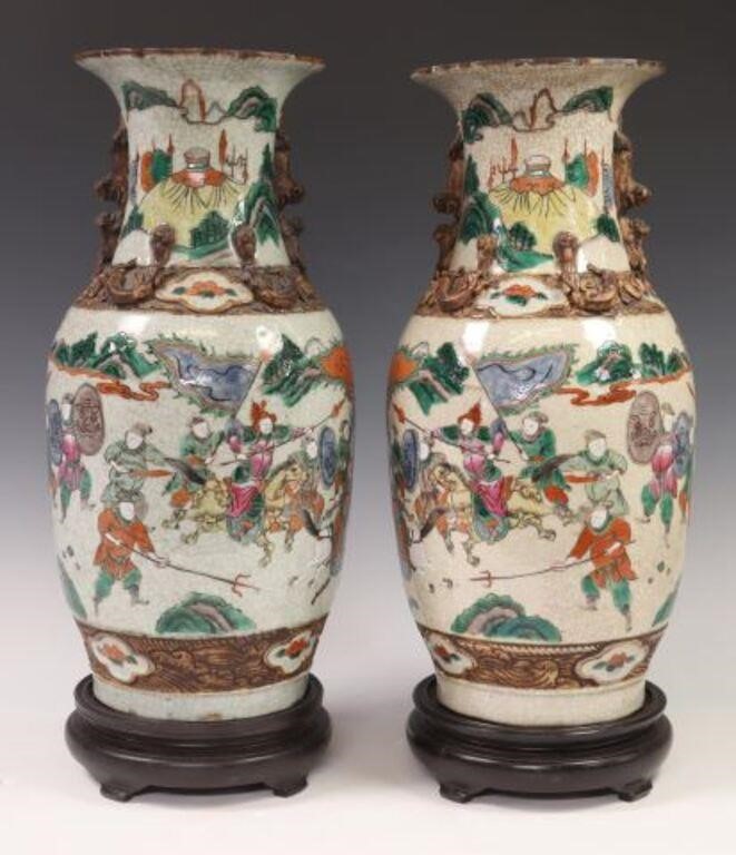 (2) CHINESE GLAZED CERAMIC