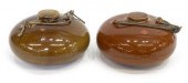 (2) CHINESE GLAZED CERAMIC WAT