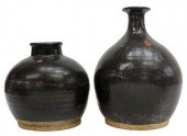 (2) CHINESE GLAZED EARTHENWARE