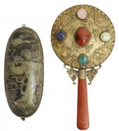 (2) CHINESE HAND MIRROR & EYEG