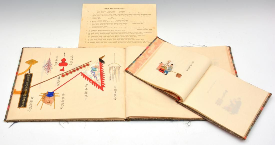 2 CHINESE HAND PAINTED BOOKS.