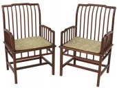 (2) CHINESE HARDWOOD SPINDLE B