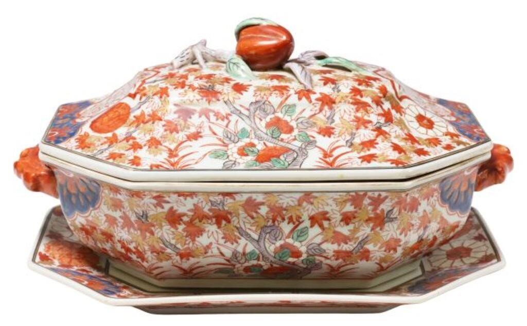 (2) CHINESE IMARI PALETTE PORCELAIN