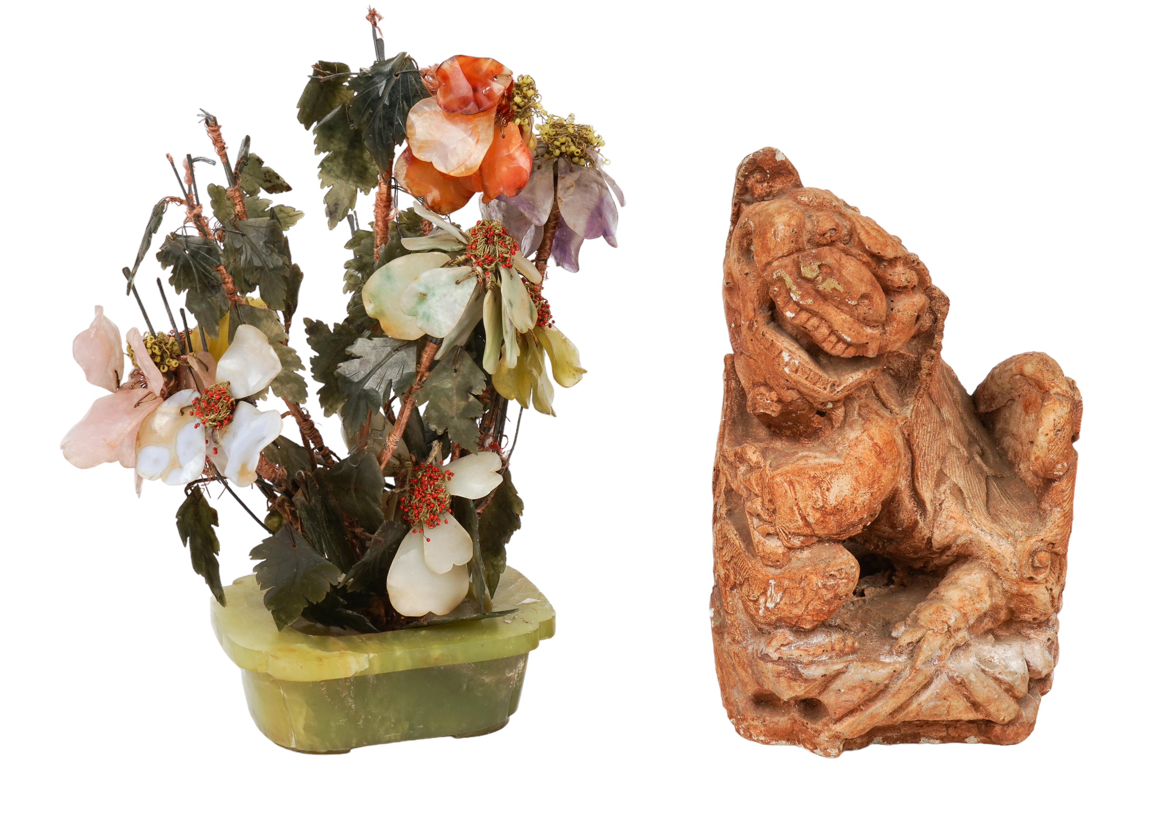(2) Chinese items, c/o solid cement