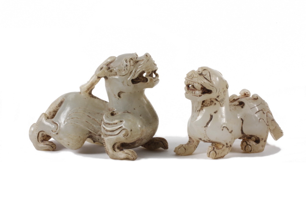 (2) CHINESE JADE FIGURES - Two