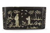 2 CHINESE LACQUER WOOD STAND I