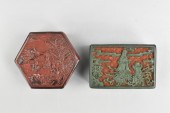 2 CHINESE LACQUERED BOXES, QIN