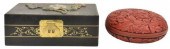 (2) CHINESE LACQUERED & CINNAB