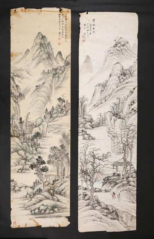 2 CHINESE LANDSCAPE SCROLLS2