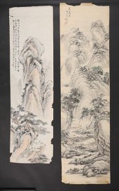 2 CHINESE LANDSCAPE SCROLLS2 C