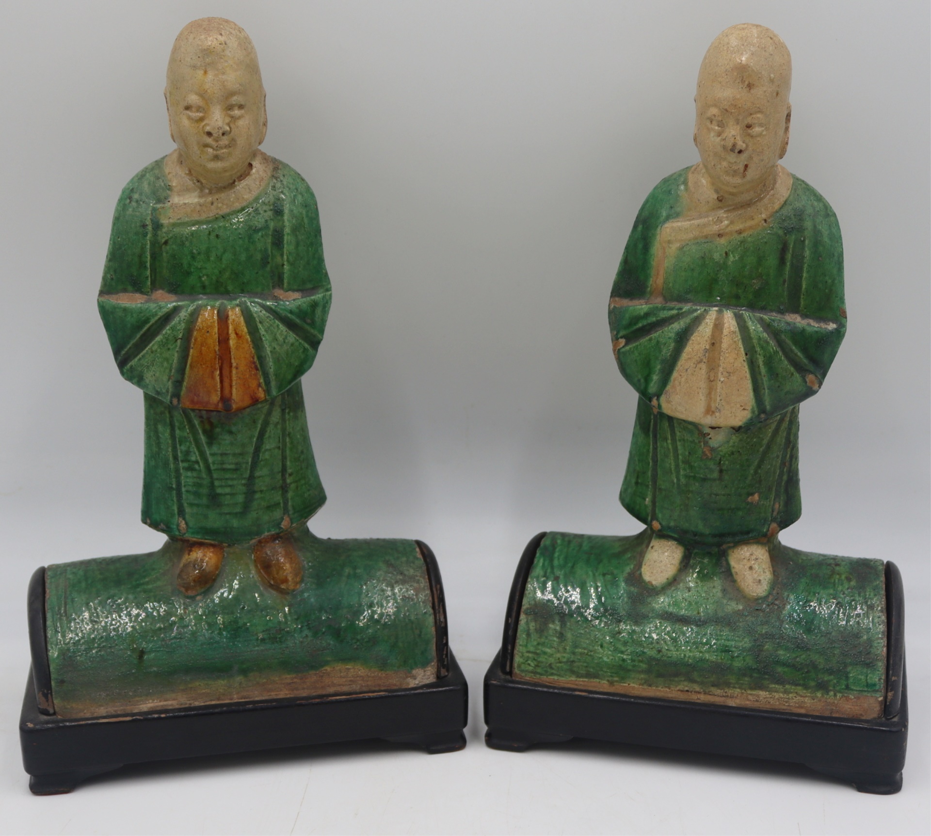 (2) CHINESE MING DYNASTY GLAZED