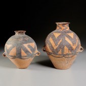 (2) CHINESE NEOLITHIC PAINTED