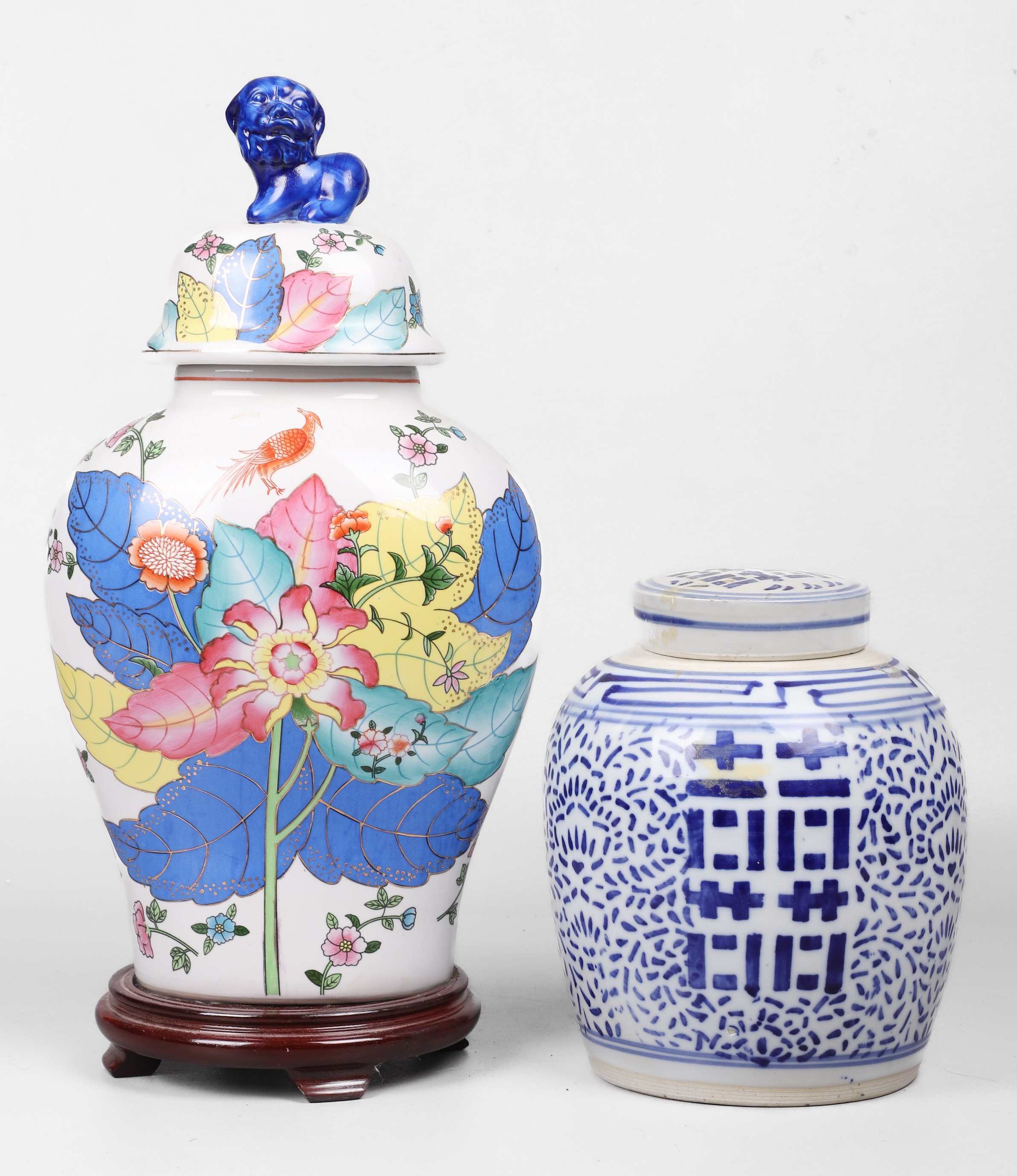 (2) Chinese porcelain, c/o blue &