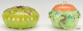 2 CHINESE PORCELAIN FRUIT BOX