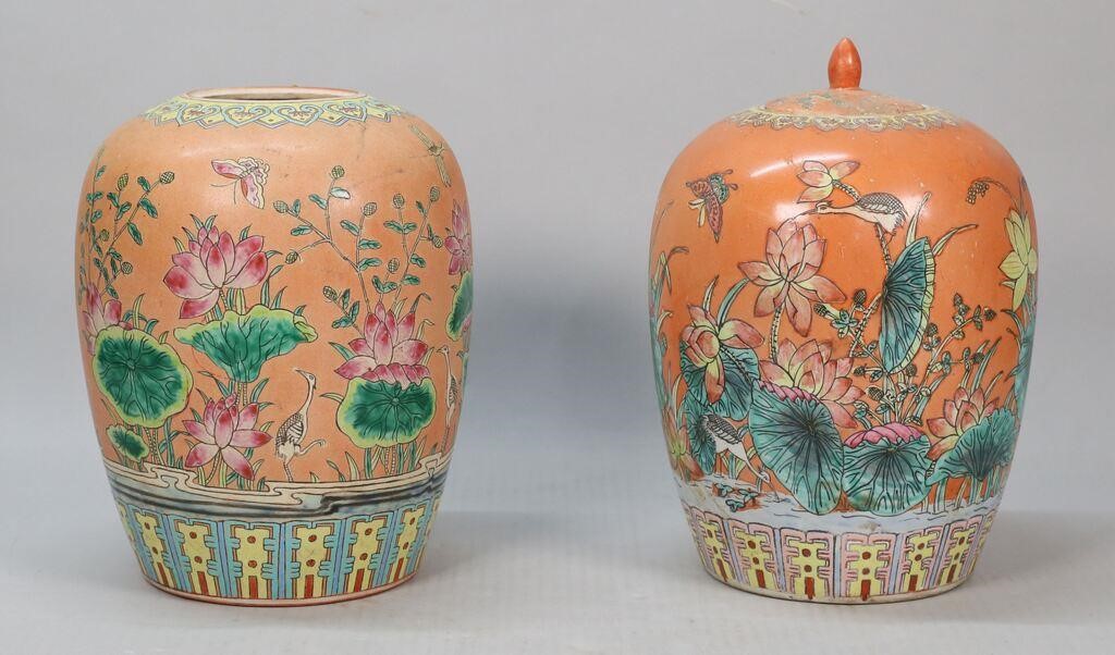 2 CHINESE PORCELAIN GINGER JARS2