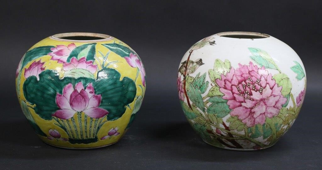 2 CHINESE PORCELAIN GINGER JARS2