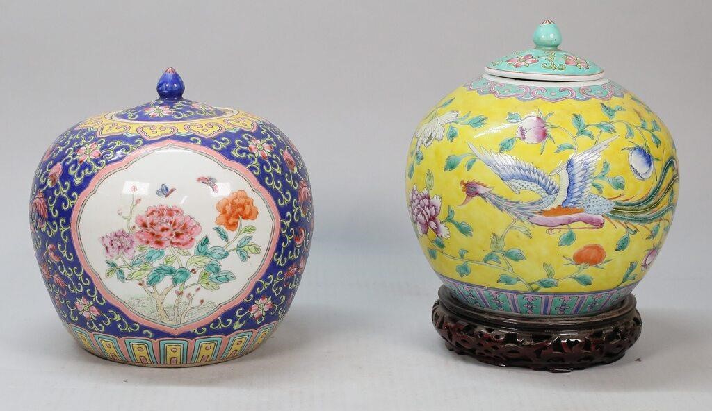 2 CHINESE PORCELAIN GINGER JARS2