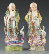 2 CHINESE PORCELAIN LONGEVITY